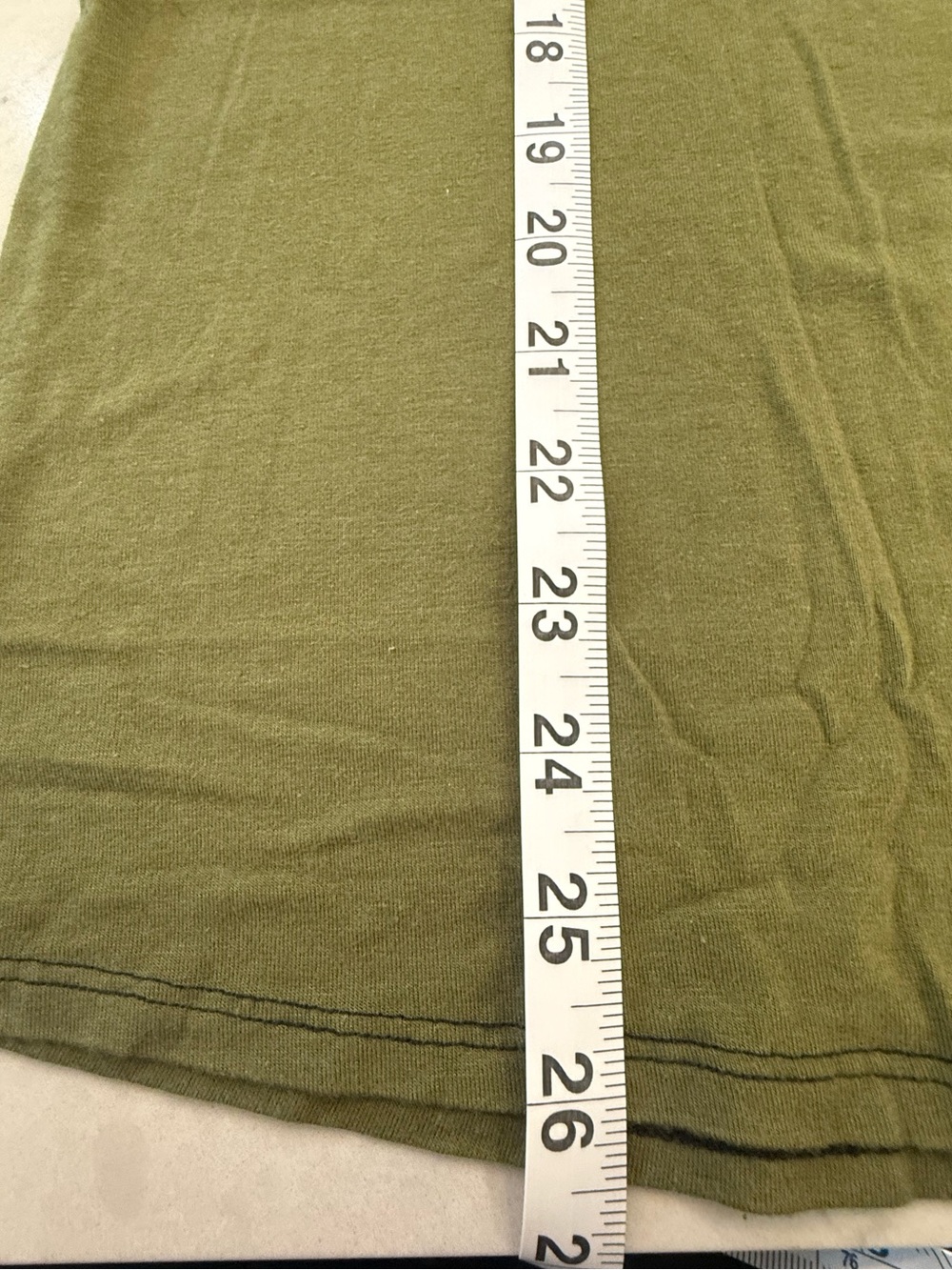 Made USA Bamboo Cotton TankTop Women Large Olive Green Sleeveless Stretch Casual - Picture 4 of 4